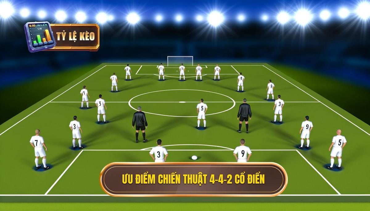Ưu Điểm Vượt Trội Của Chiến thuật bóng đá 4-4-2 cổ điển