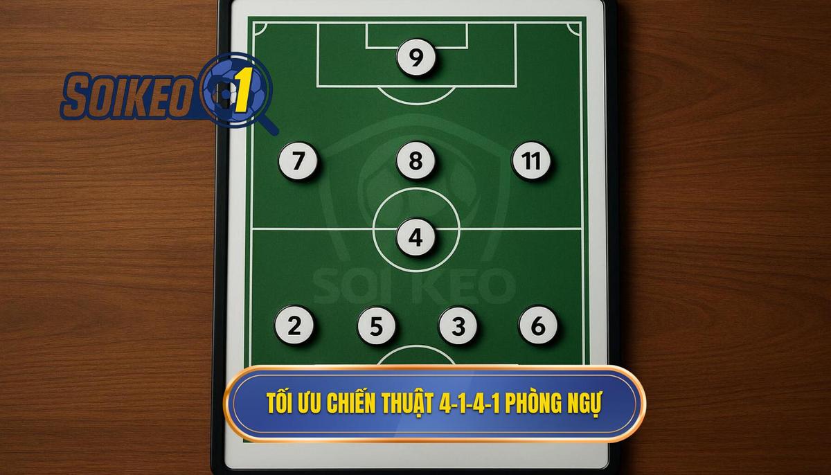 Triển Khai và Tối Ưu Hóa Chiến Thuật Bóng Đá 4-1-4-1 Phòng Ngự