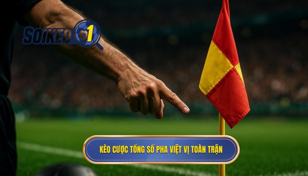 Kèo cược tổng số pha việt vị toàn trận