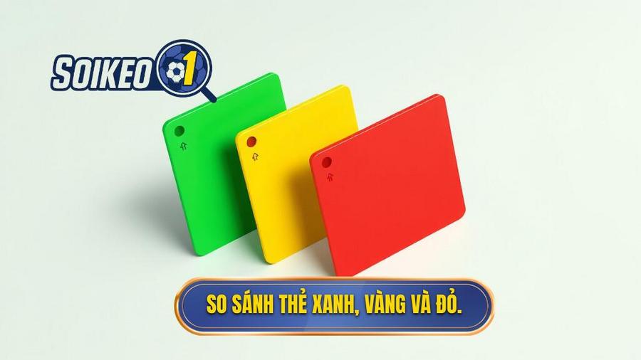 3. So sánh thẻ xanh, vàng và đỏ.